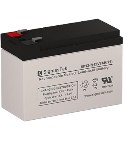 Amazon.com: SigmasTek SP12-7 - 12V 7AH F1 SLA Battery - Replaces